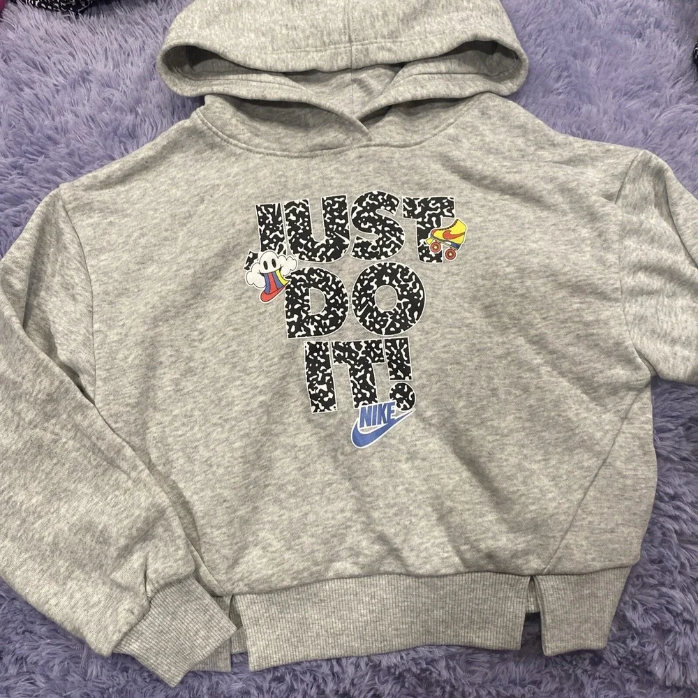 NWT Nike Girl's Cropped Sweatshirt ,‎ T-shirt & Leggings 3pc Set Size 6x